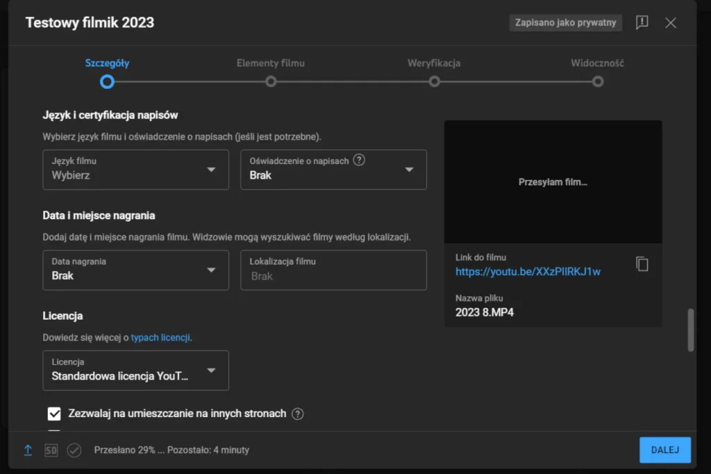 Analiza Kanału Youtube Oferta