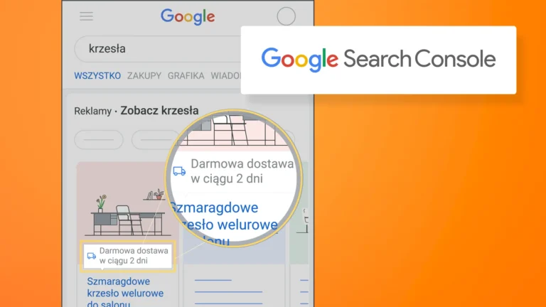 google search console e-commerce - zwroty i darmowa dostawa w produktach w wynikach wyszukiwania